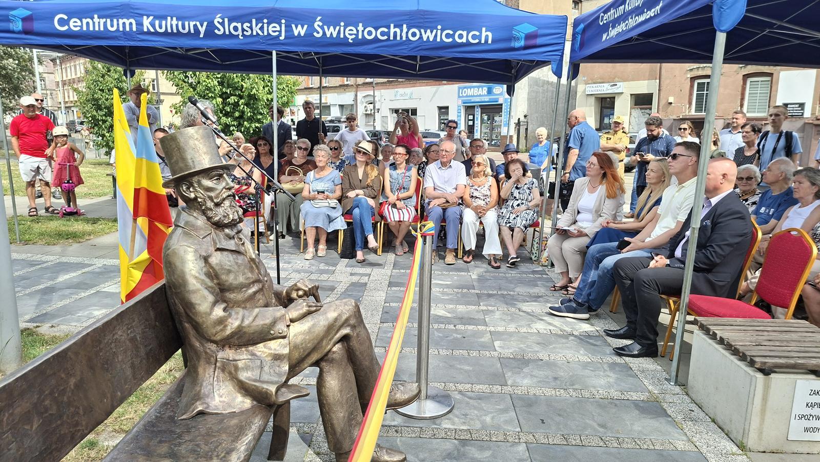 Odsloniecie laweczki ksiecia Guido Henckle von Donnersmarcka Swietochlowice 13
