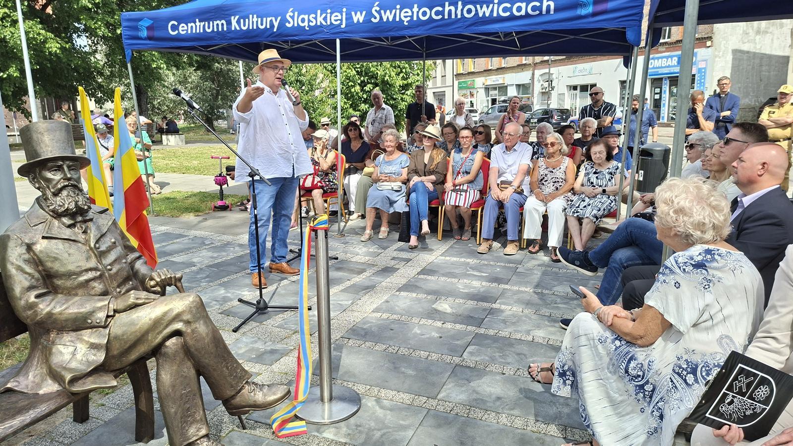 Odsloniecie laweczki ksiecia Guido Henckle von Donnersmarcka Swietochlowice 19