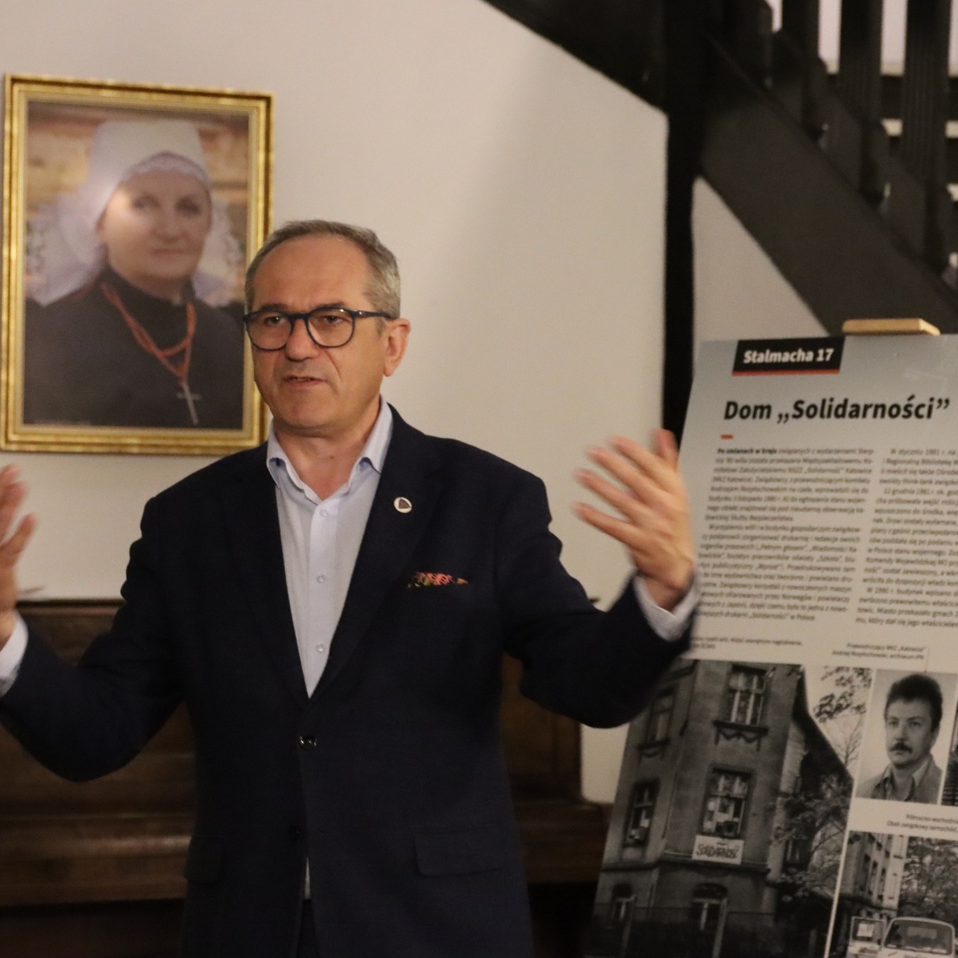 Odsłonięcie tablic pamiątkowych w Willi Kocura w Katowicach