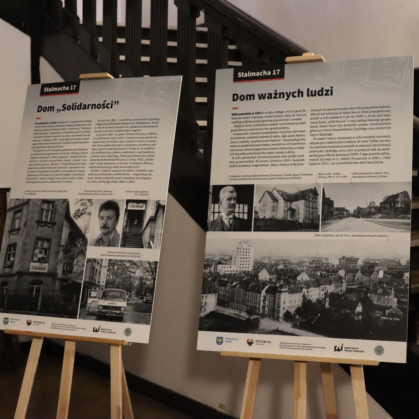 Odsłonięcie tablic pamiątkowych w Willi Kocura w Katowicach