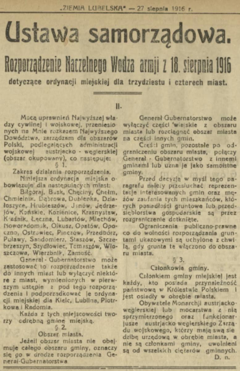Ustawa samorządowa