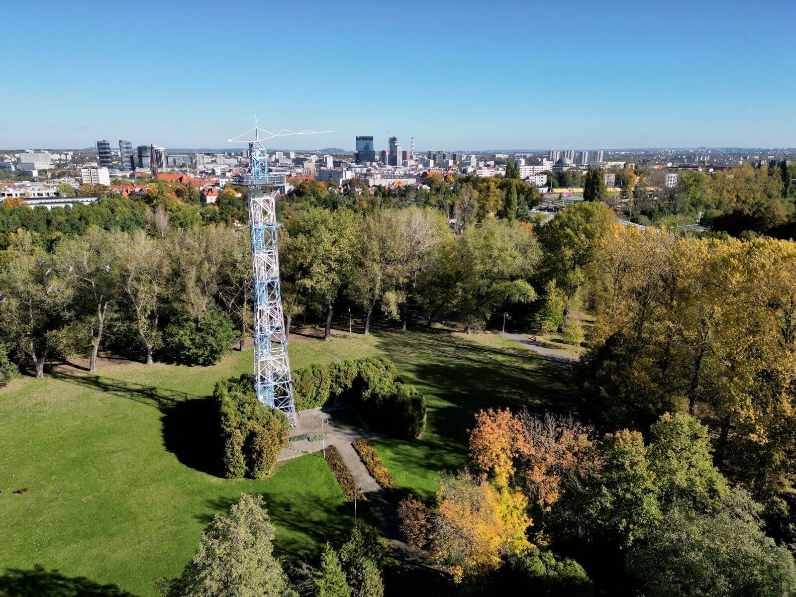 Park Kosciuszki Katowice jesien