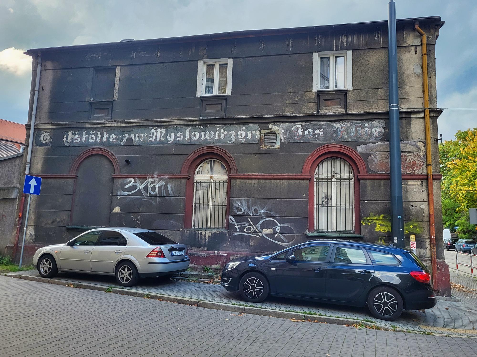 Piękny zachowany historyczny napis w języku niemieckim Copy