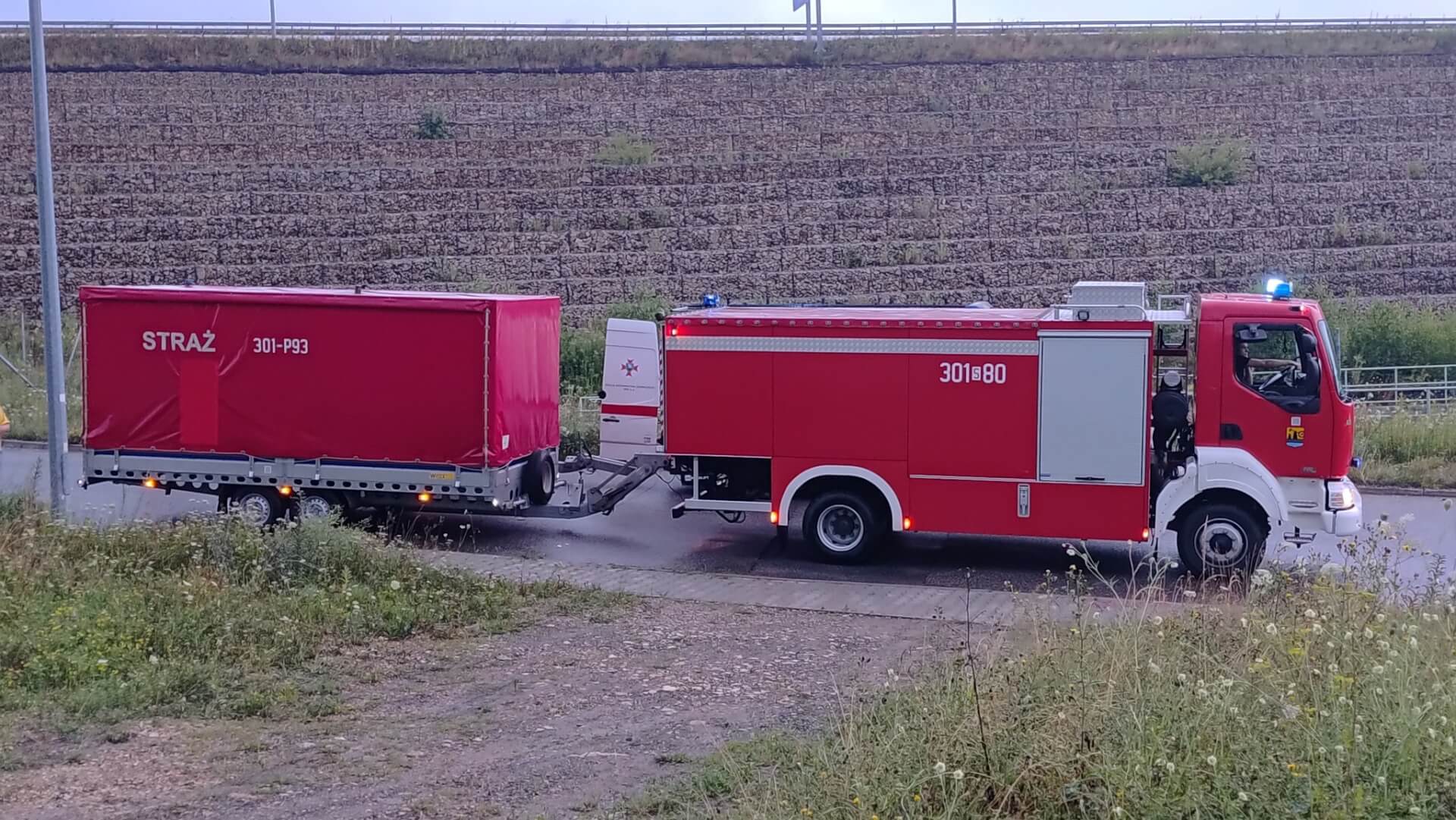 Piekary zalanie przy ulicy Granicznej