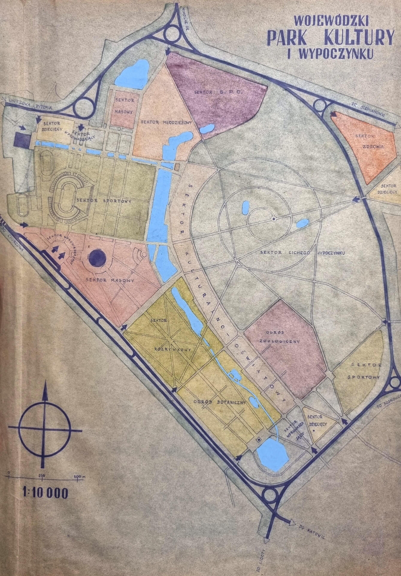 Tak miał wyglądać WPKiW wg pierwotnego projektu Wejcherta, Olszewskiego i Brauna