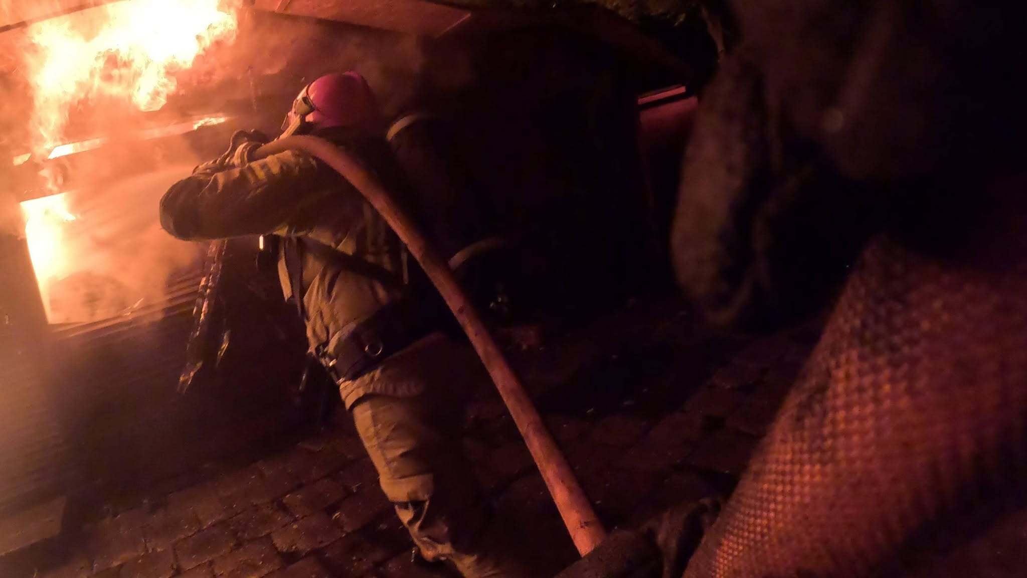 Pożar targowiska przy Mickiewicza