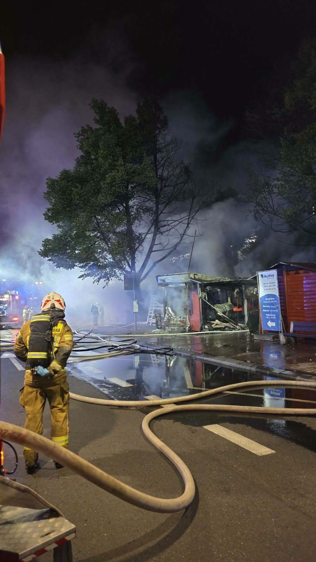 Pożar targowiska przy Mickiewicza