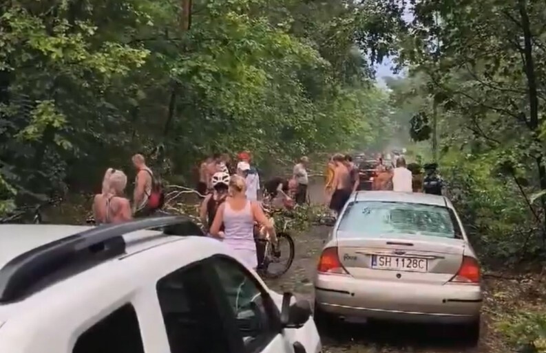 Po burzy nad zalewem Nakło-Chechło