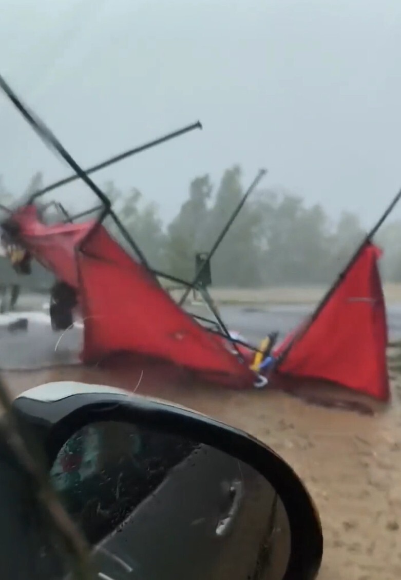 Burza nad zalewem Nakło-Chechło