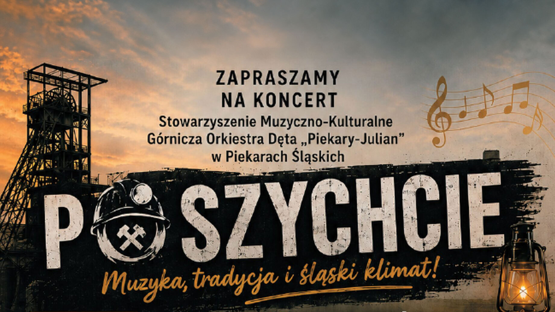Orkiestra górnicza, chóry i śląska gwara. Koncert "Po szychcie" w Parku w Kamieniu