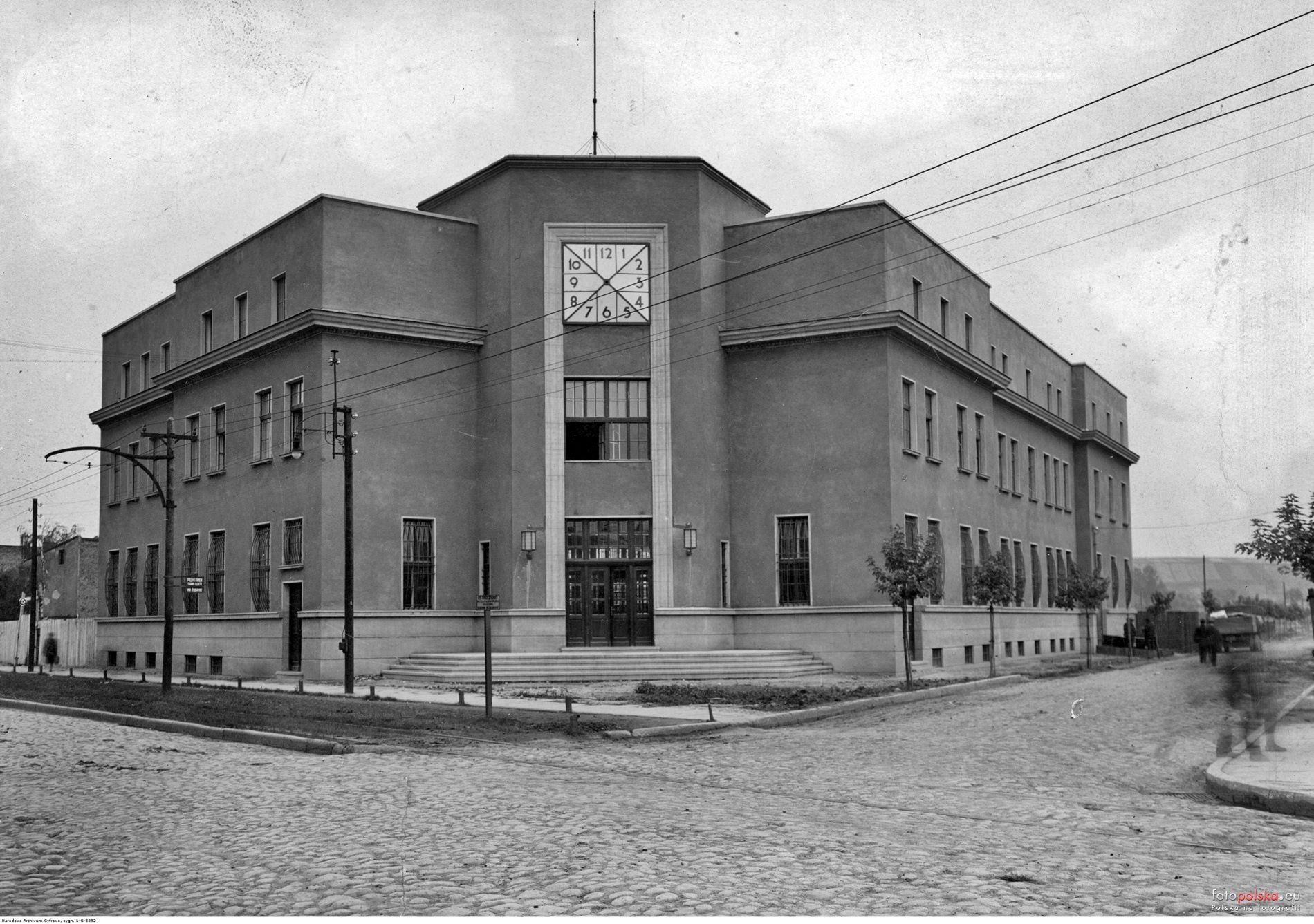 Poczta Główna w Będzinie. Zdjęcie archiwalne. Fot. Fotopolska.eu