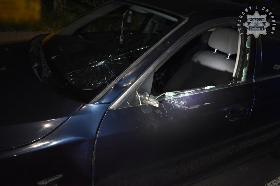Potrącenie nietrzeźwej nastolatki w Zawierciu
