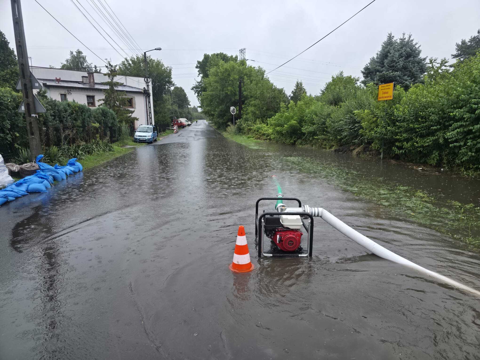 Podtopienia po nawałnicach w powiecie będzińskim. 28 lipca 2025.