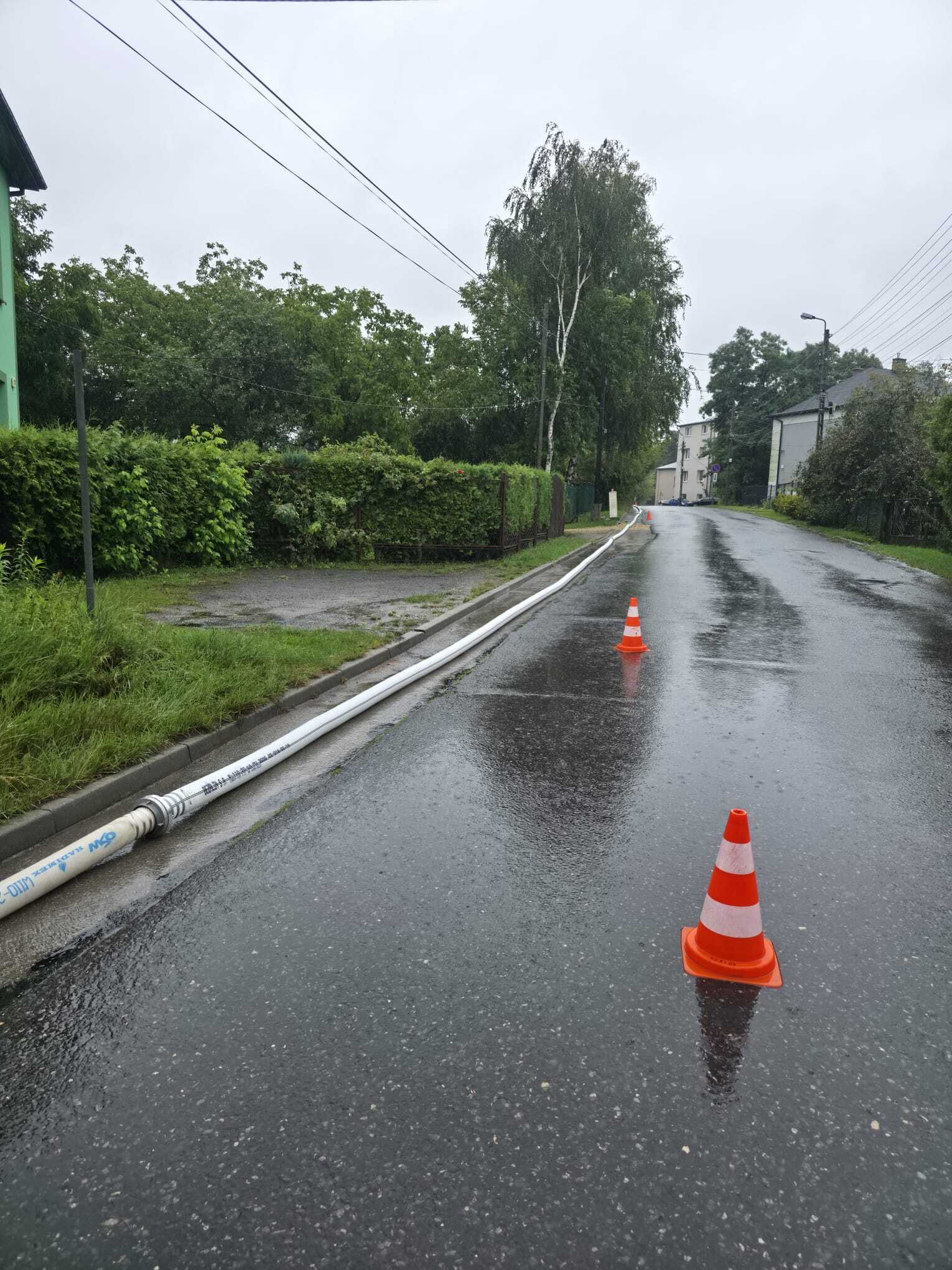 Podtopienia po nawałnicach w powiecie będzińskim. 28 lipca 2025.