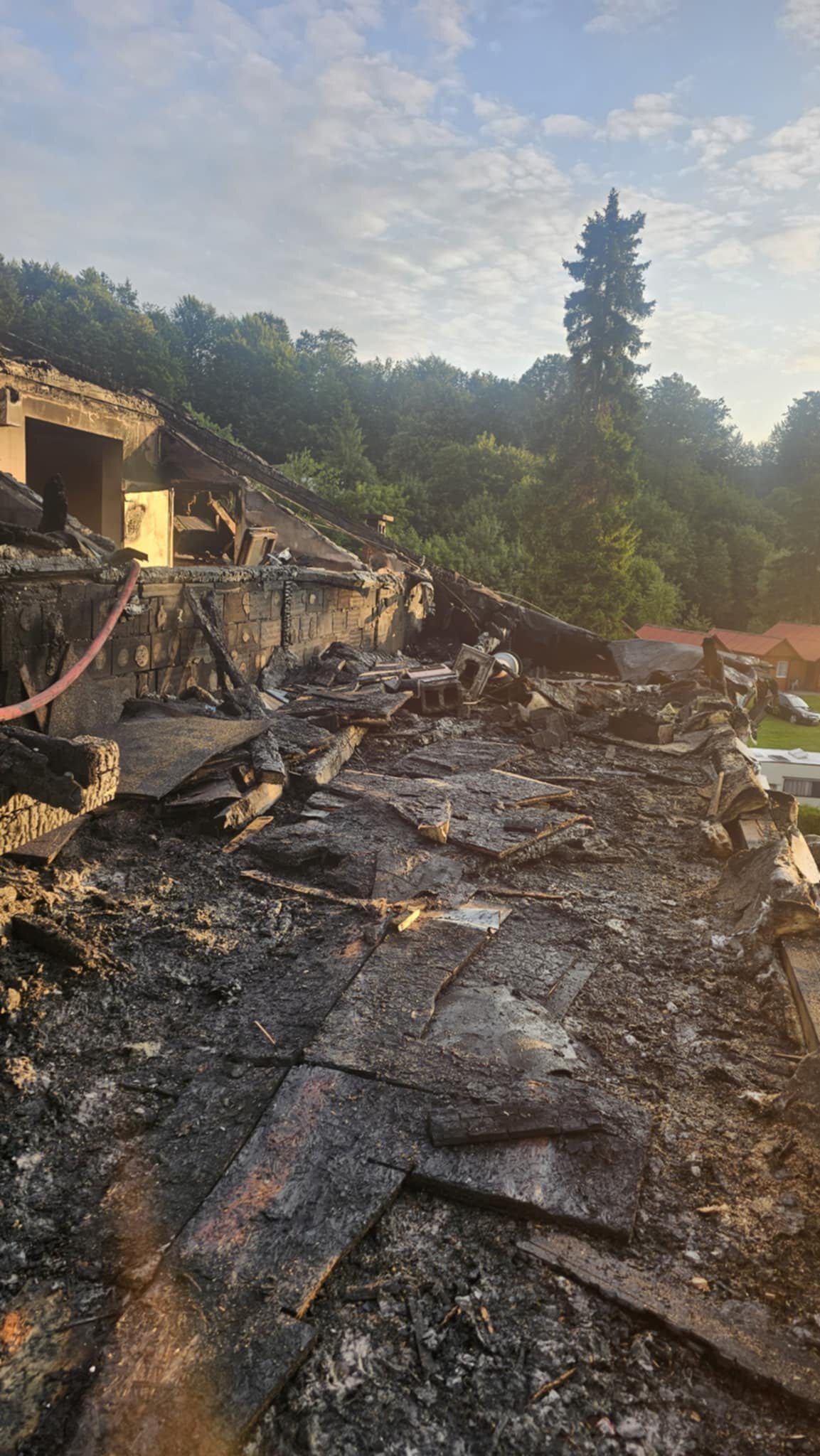 Pozar Dworek nad Wisla 18 07 2025 1