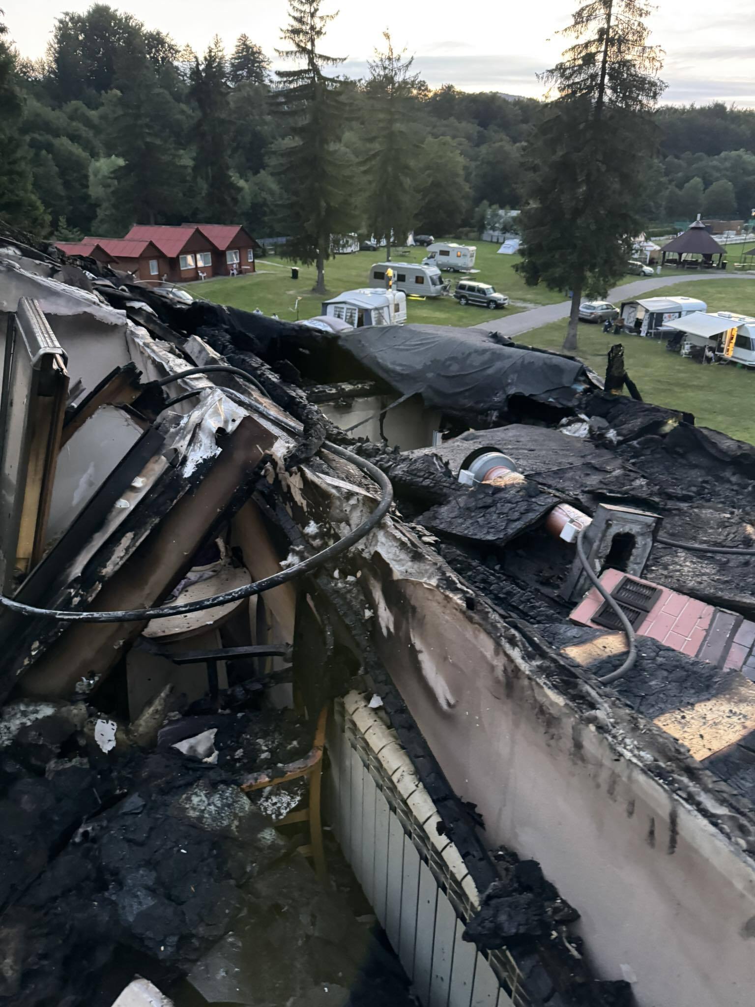 Pozar Dworek nad Wisla 18 07 2025 3