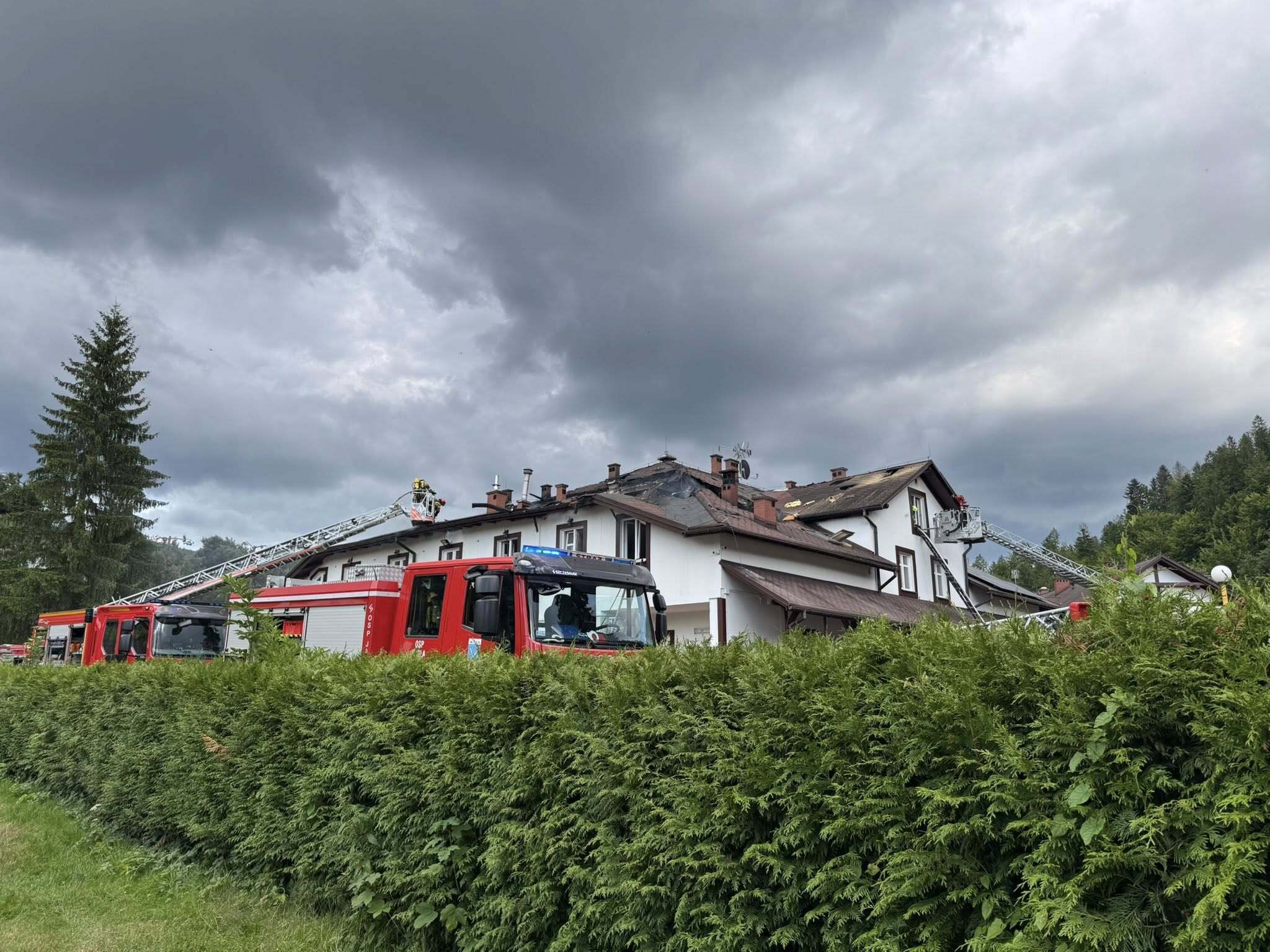 Pozar Dworek nad Wisla 18 07 2025 4