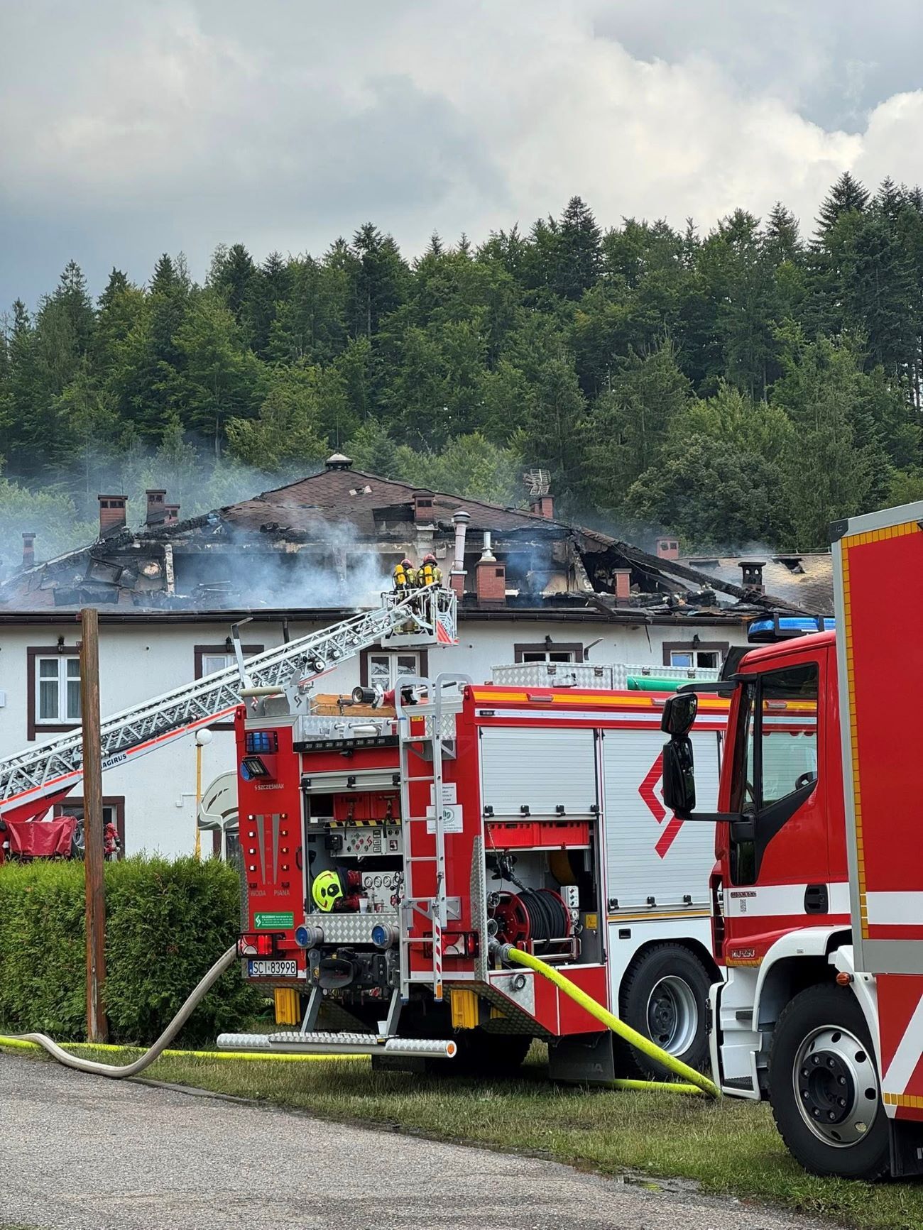 Pozar Dworek nad Wisla 18 07 2025 5