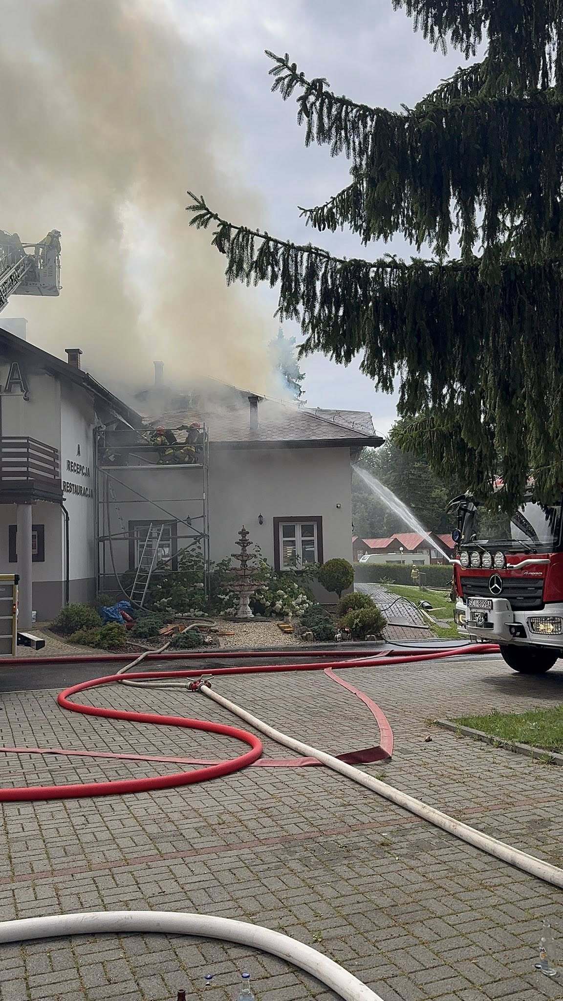 Pozar Dworek nad Wisla 18 07 2025 7