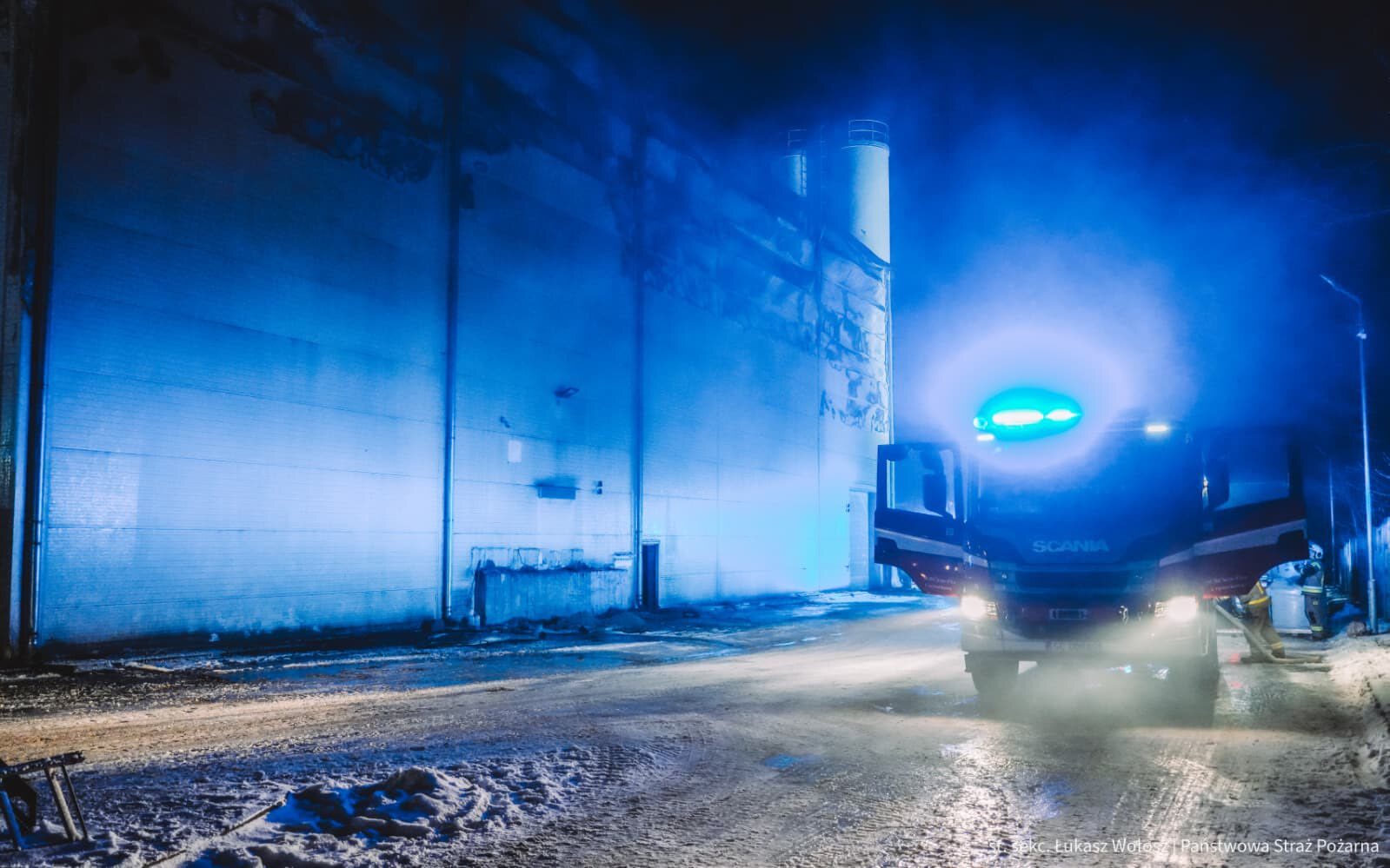 Pożar hali w Alekandrii Pierwszej