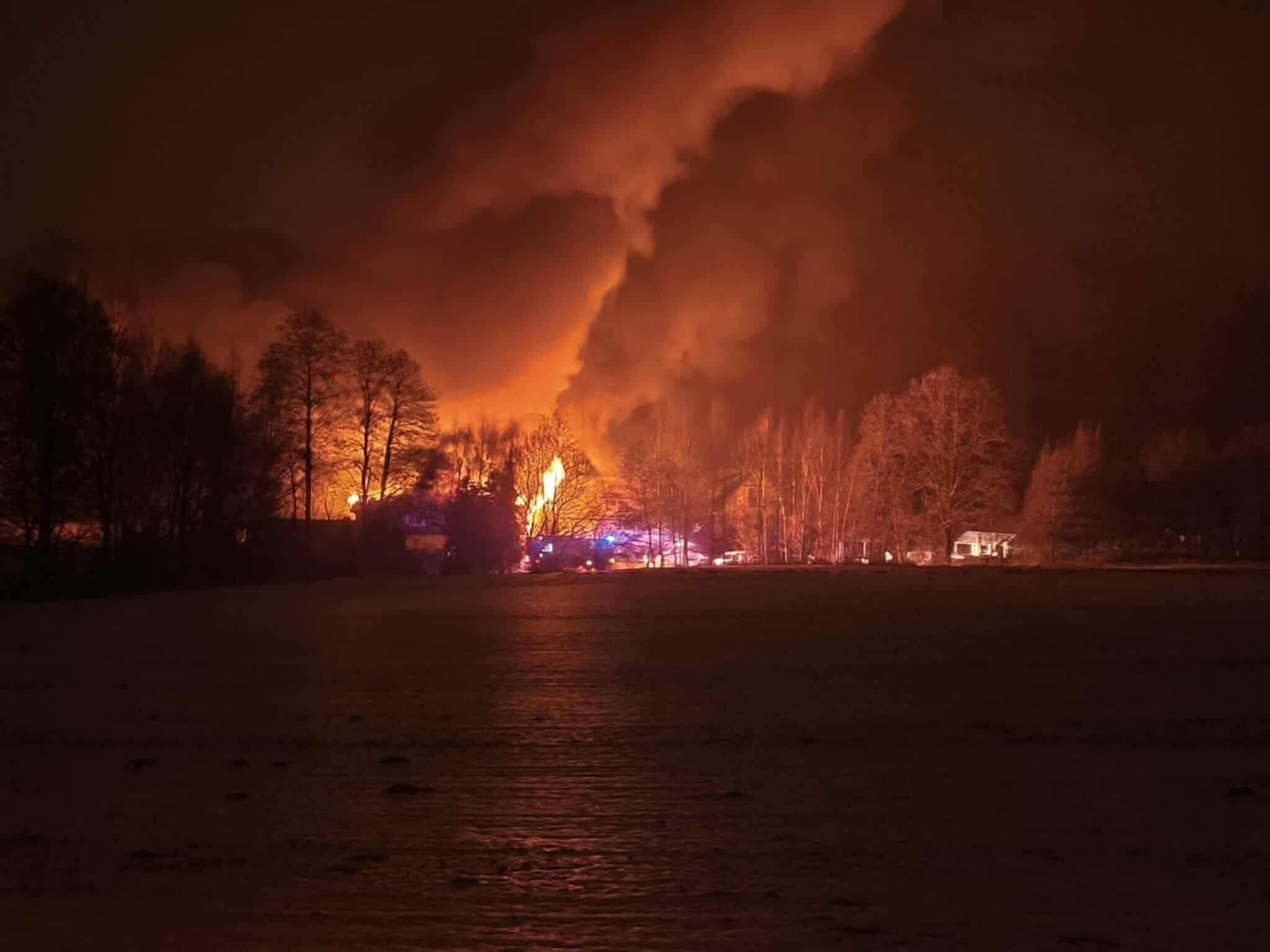 Pożar w Kończycach Wielkich