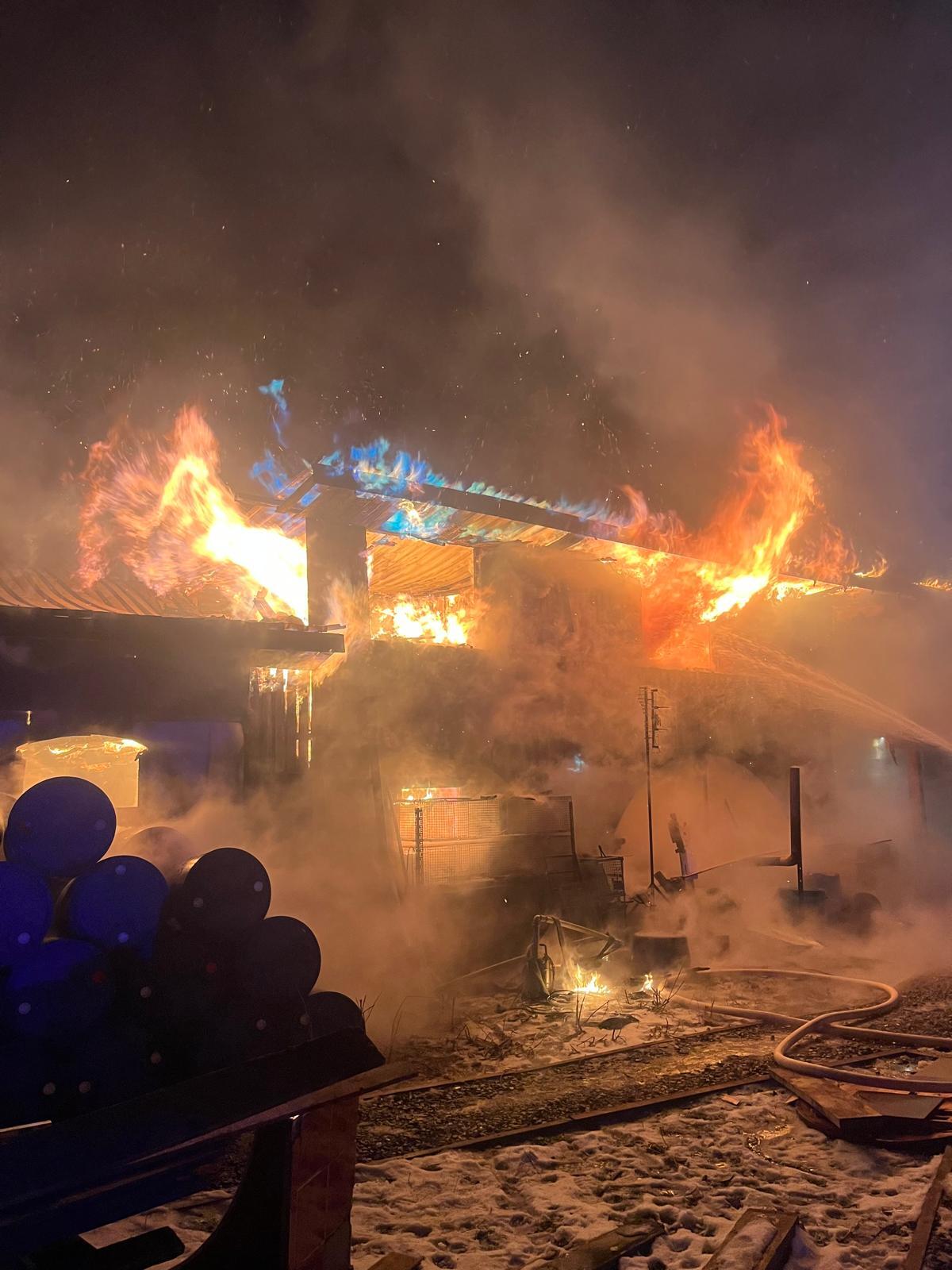 Pożar w Kończycach Wielkich