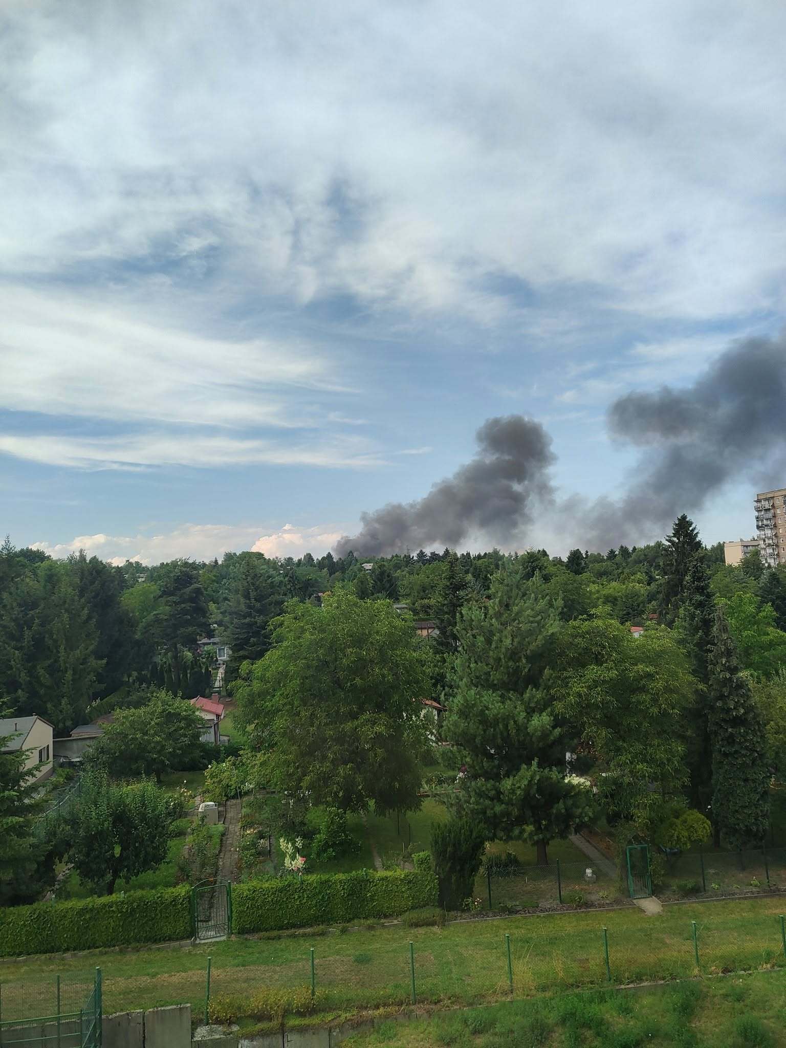 Pożar, hala przy ul. Chemicznej, Siemianowice Śl.