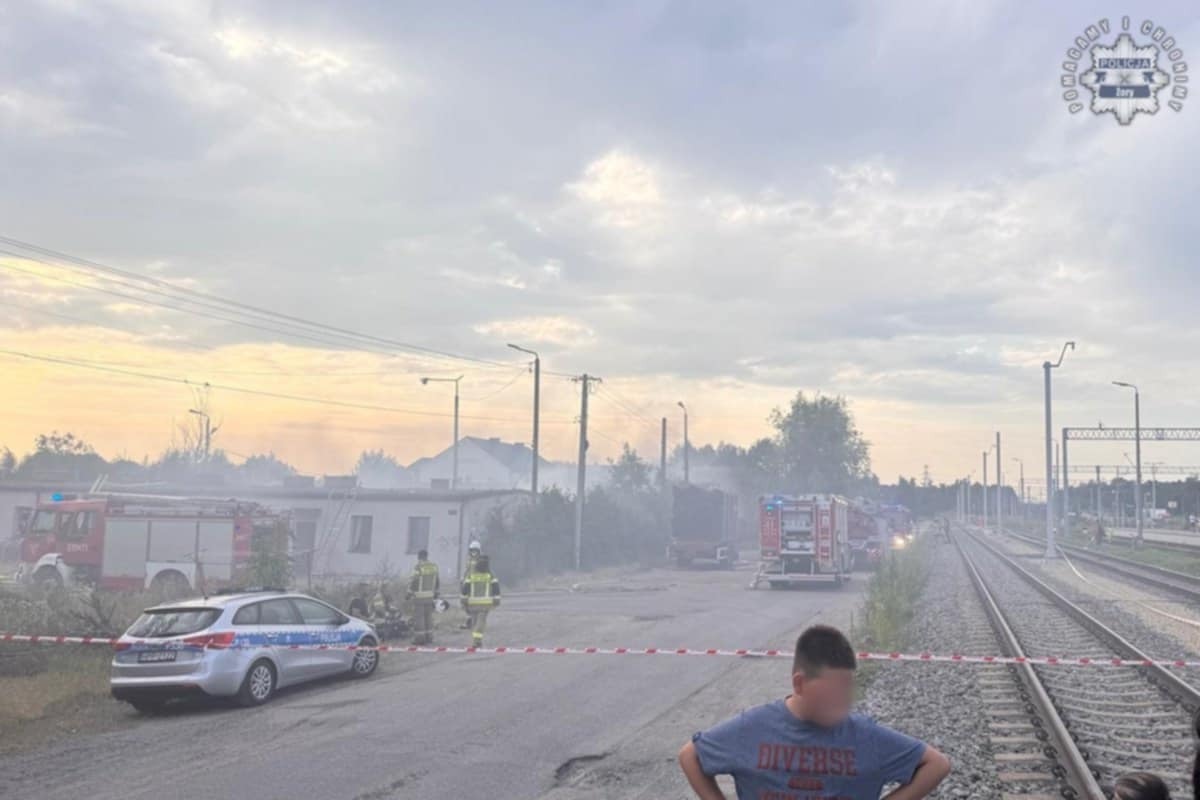 Pozar Zory skladowisko zlomu 18