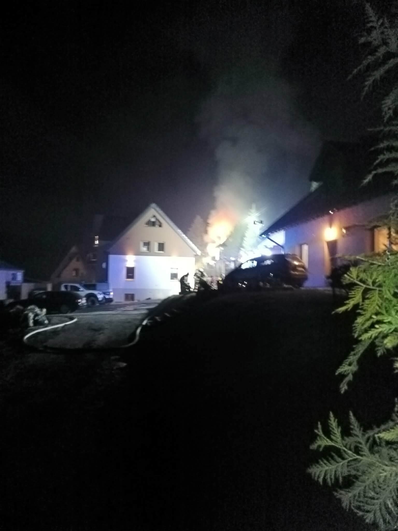 Pozar domu Wisla 2