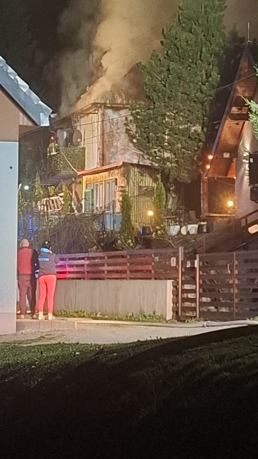 Pozar domu Wisla 3
