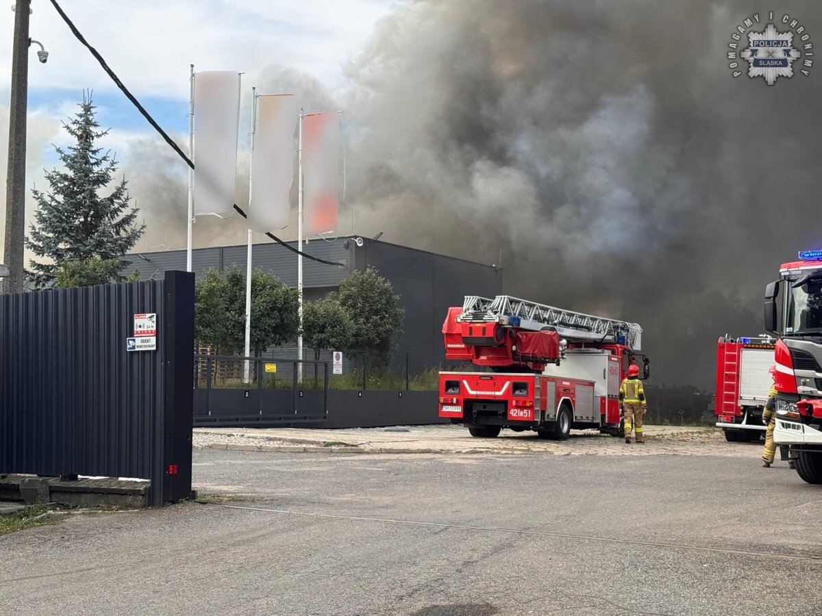 Pożar hali, Siemianowice Śląskie