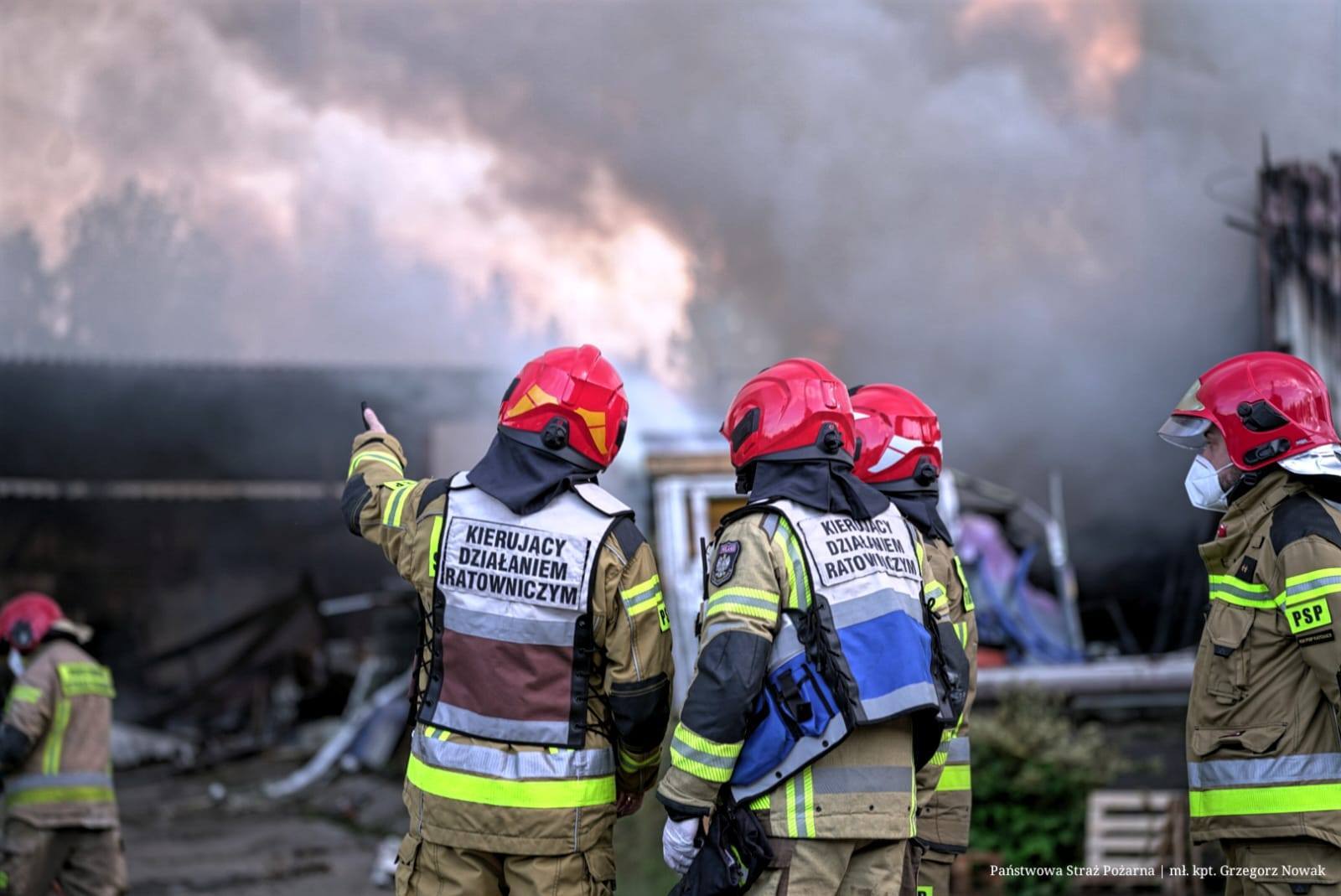 Pożar hali, Siemianowice Śląskie, 14.07 2025