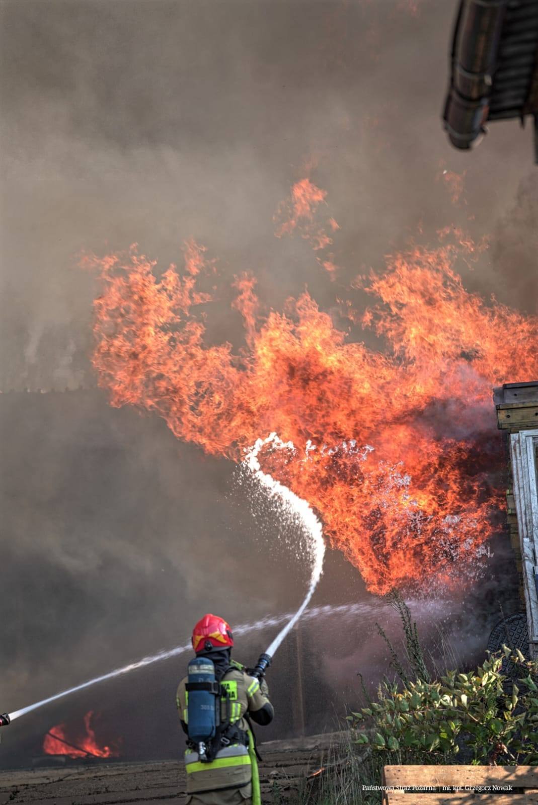 Pożar hali, Siemianowice Śląskie, 14.07 2025