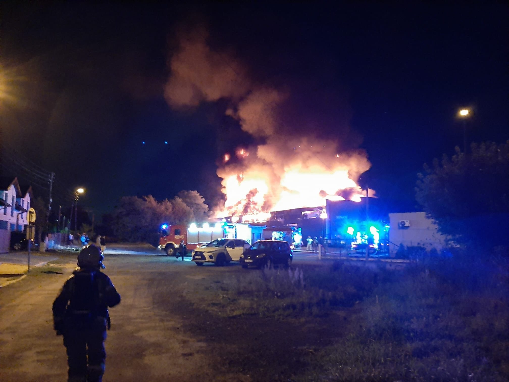 Pożar hali w Czeladzi