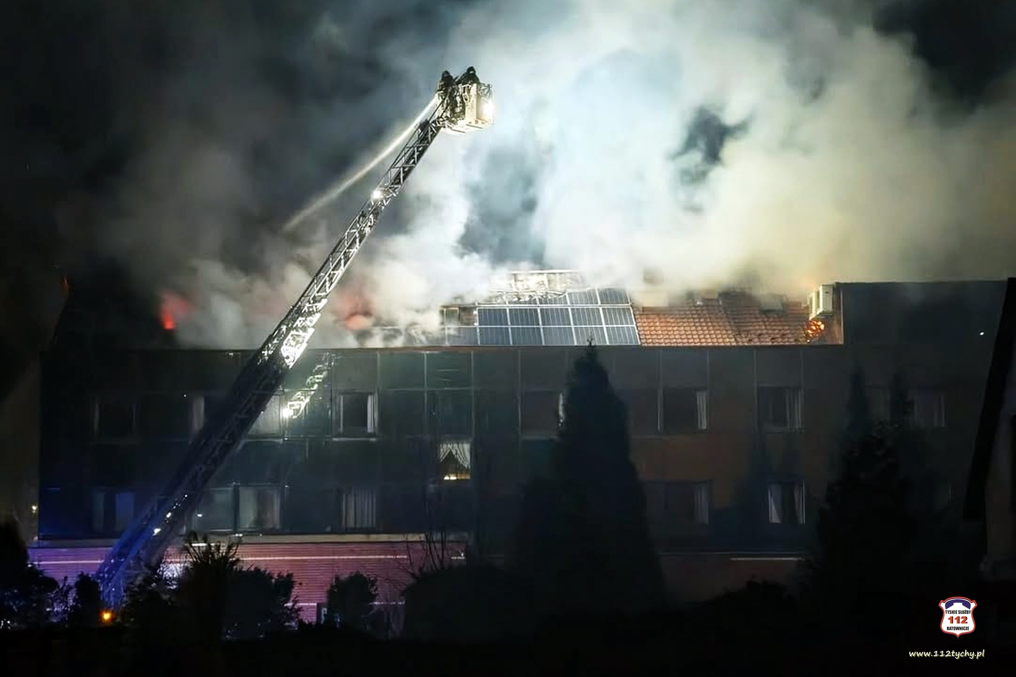 Pożar hotelu Stara Poczta w Tychach
