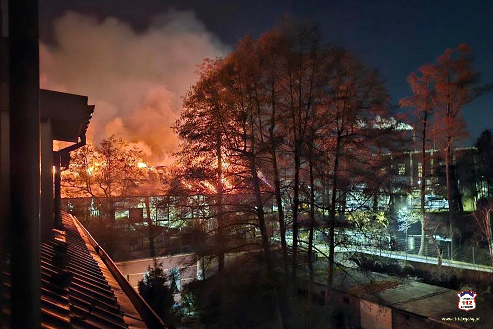 Pożar hotelu Stara Poczta w Tychach