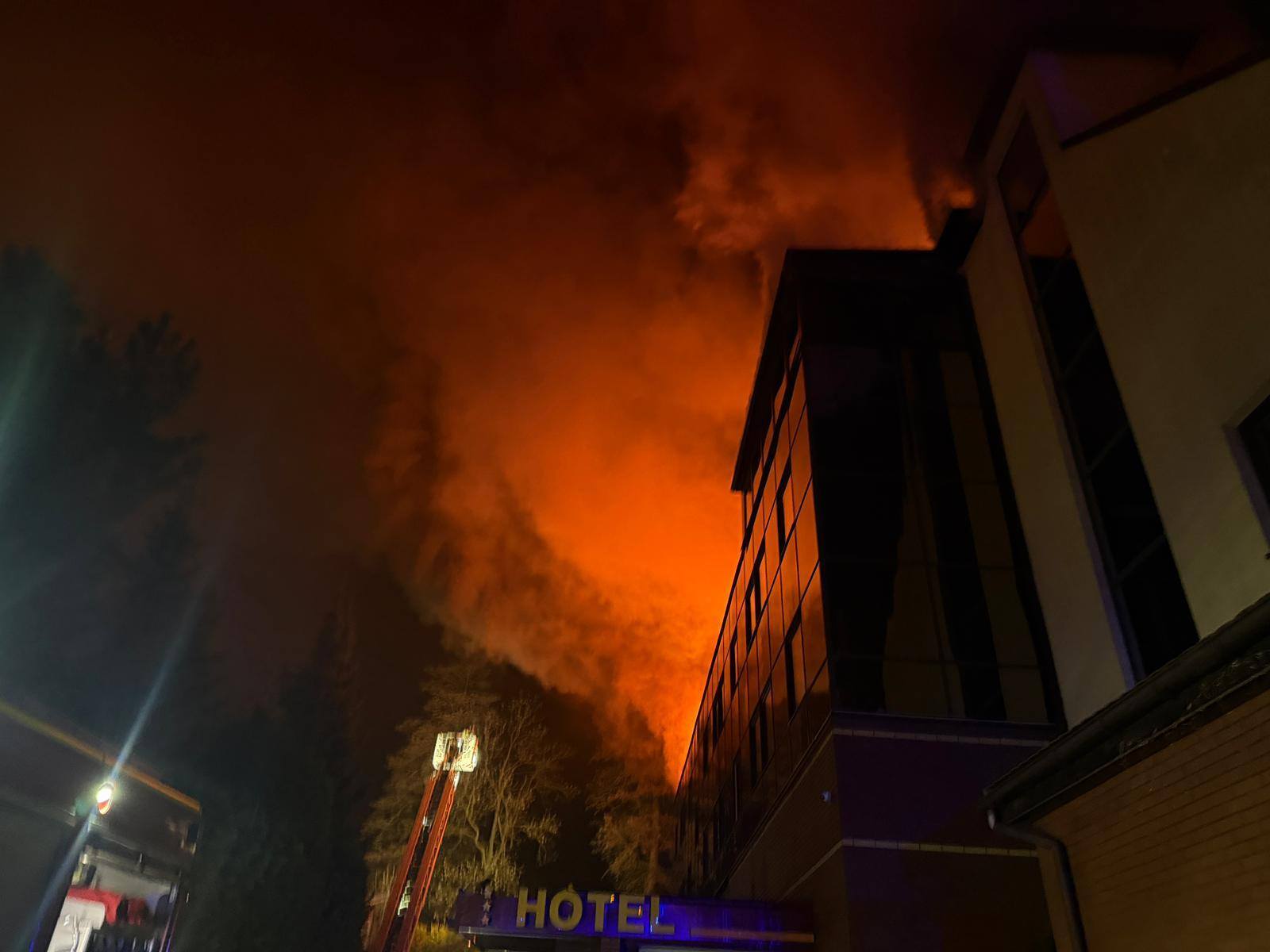 Pożar hotelu Stara Poczta w Tychach