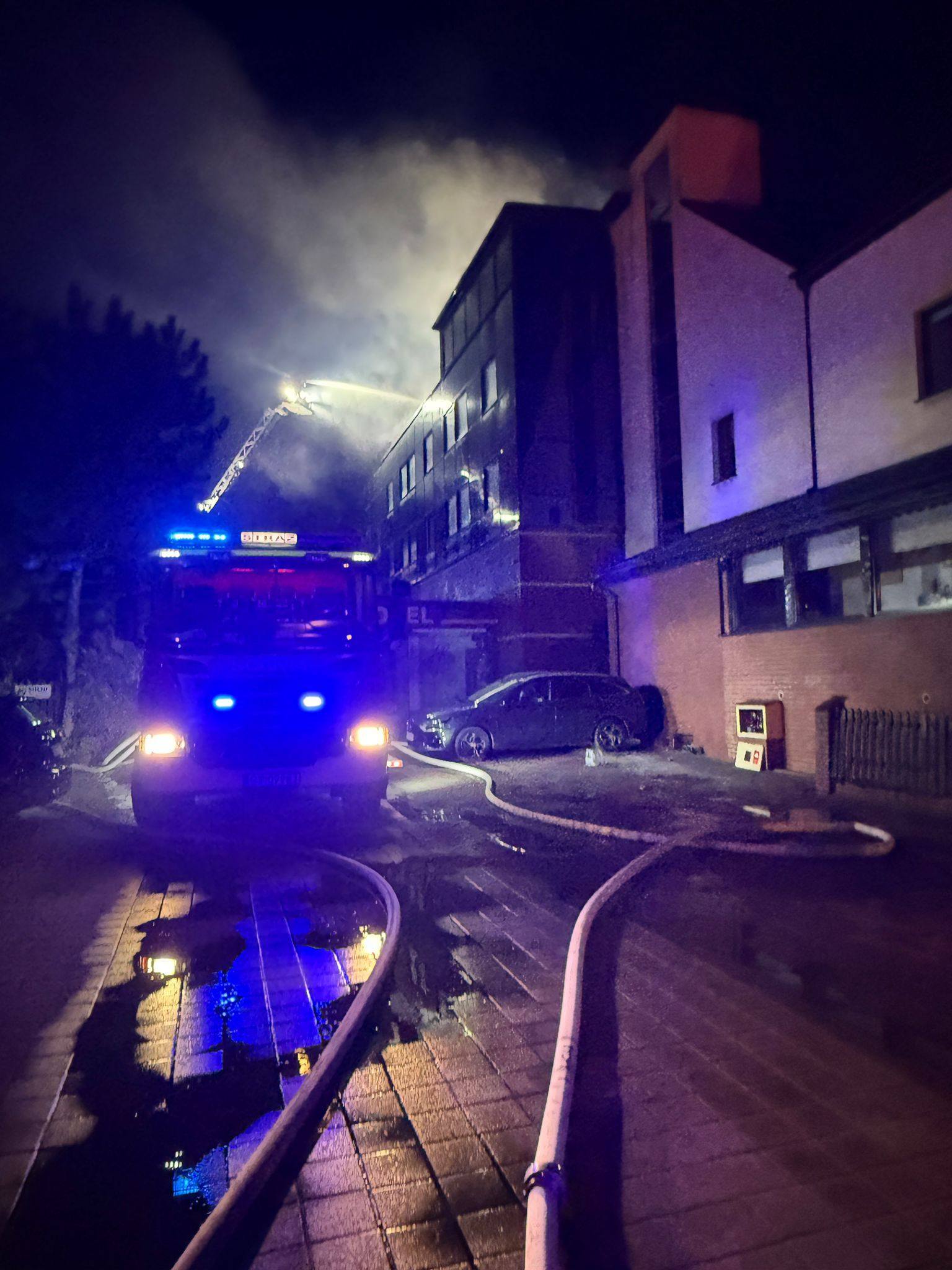 Pożar hotelu Stara Poczta w Tychach