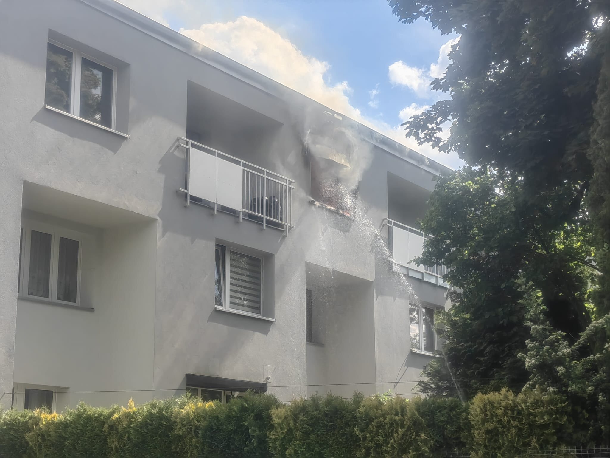 Pożar mieszkania, ul. Einsteina, Tychy