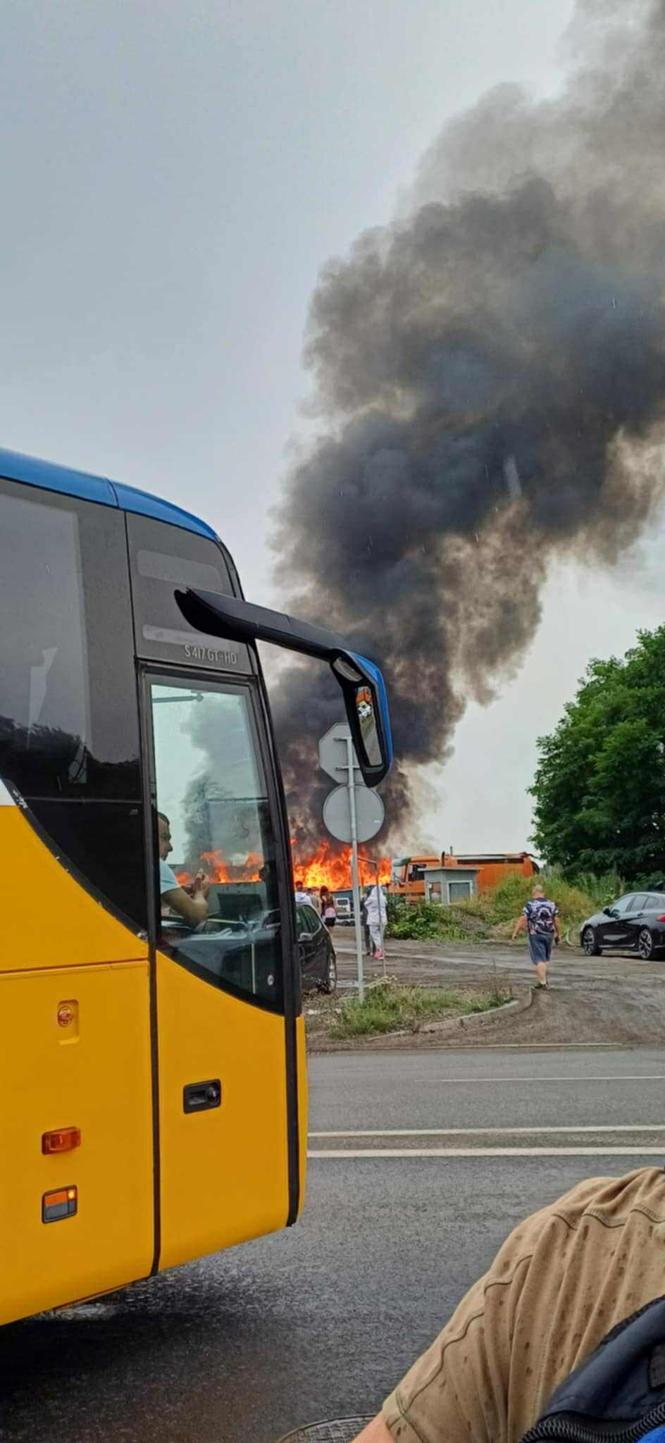 Pozar w Katowicach przy Sadowej 4