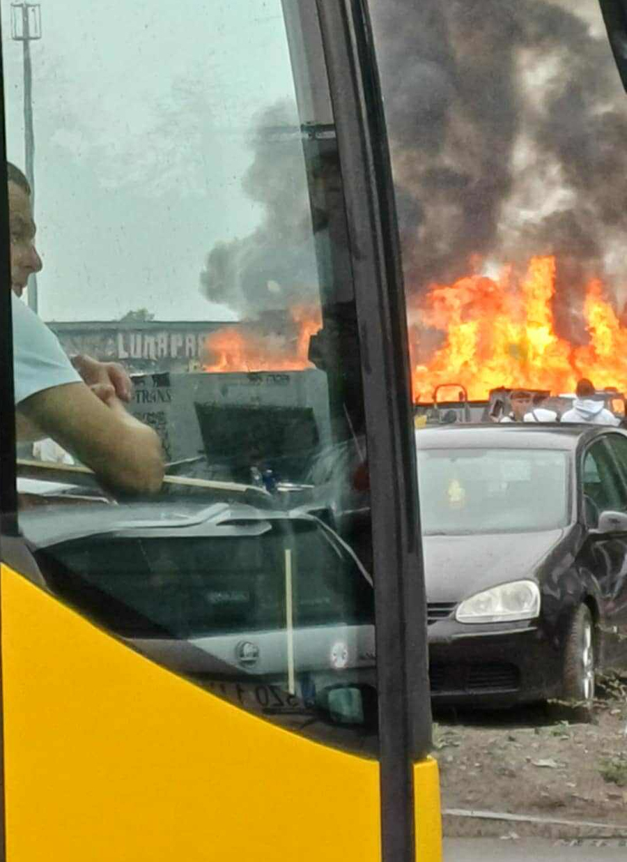 Pozar w Katowicach przy Sadowej 5