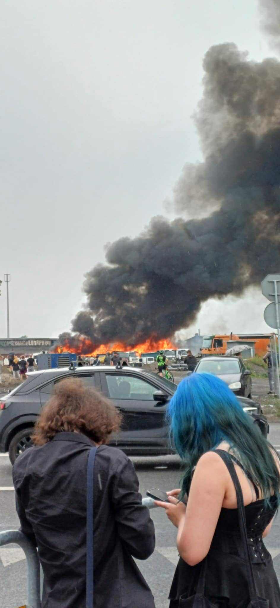 Pozar w Katowicach przy Sadowej 6