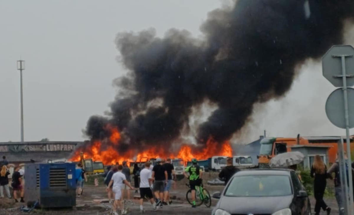 Pożar w Katowicach przy Sądowej