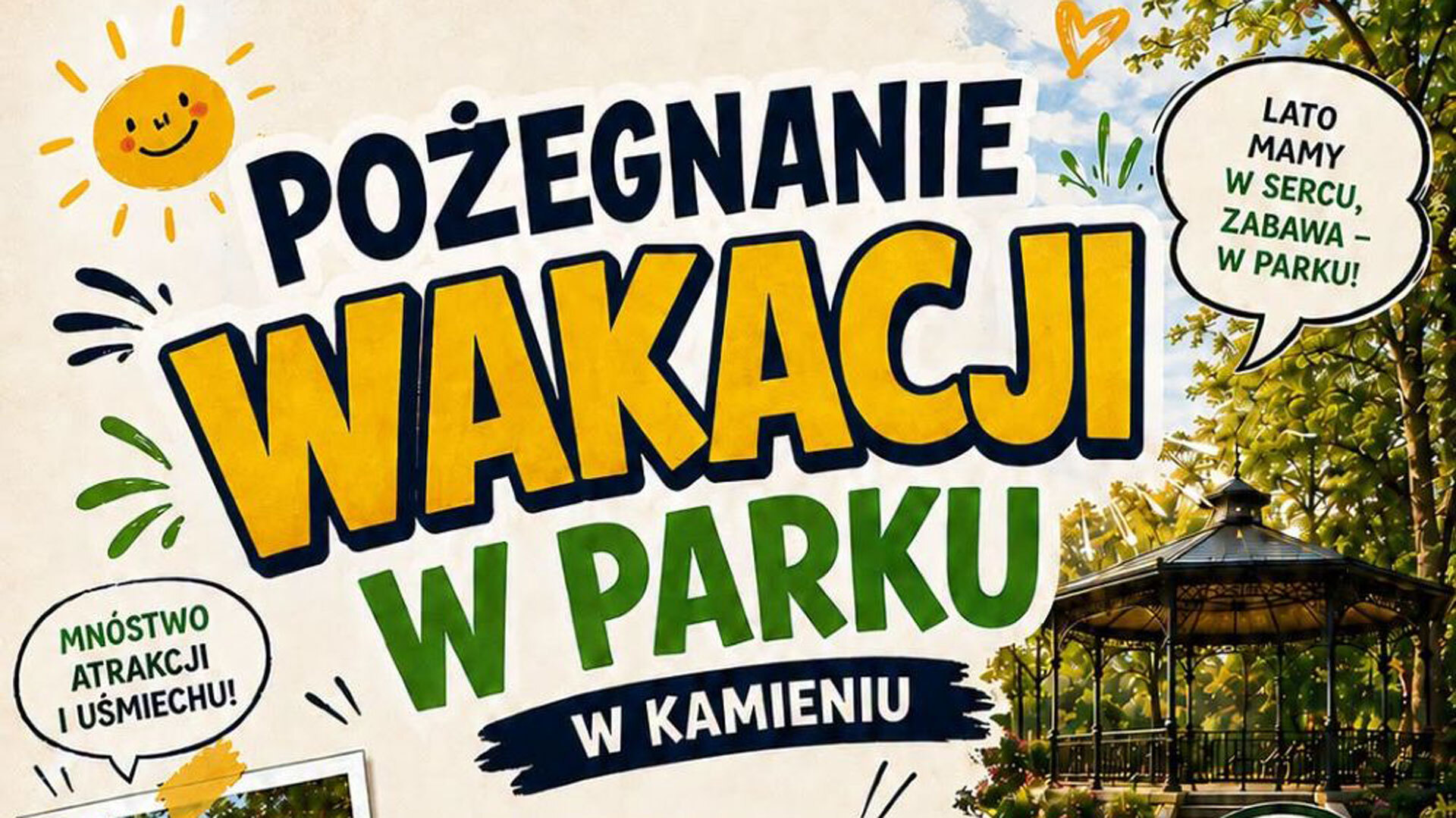 Dmuchańce, strażacy i zumba w parku. Piekary Śląskie żegnają wakacje