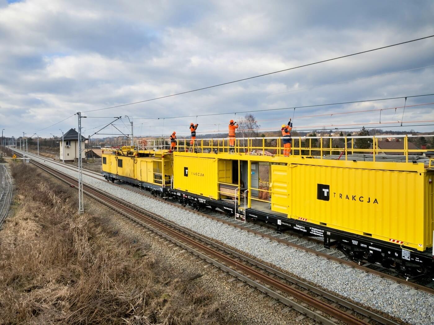 Prace na linii kolejowej 93 Zabrzeg Zebrzydowice fot Łukasz Hachuła PLK SA 2