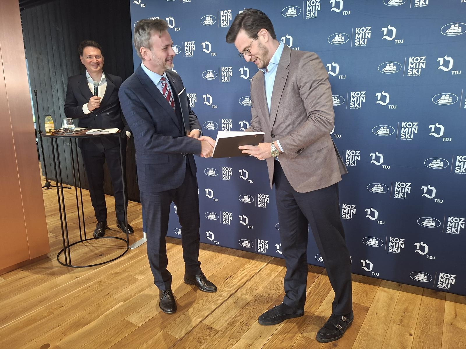 Prof. Grzegorz Mazurek i Tomasz Domogała, TDJ