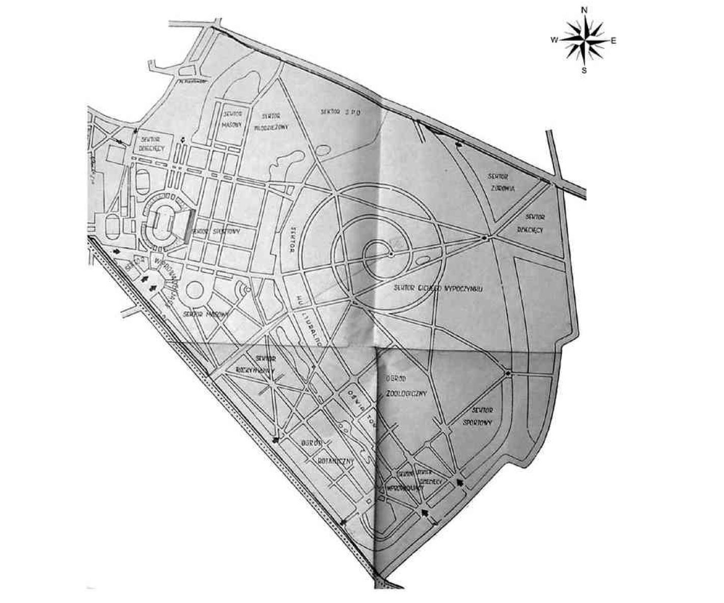 Plan WPKiW według wstępnego projektu zespołu prof. Wejcherta