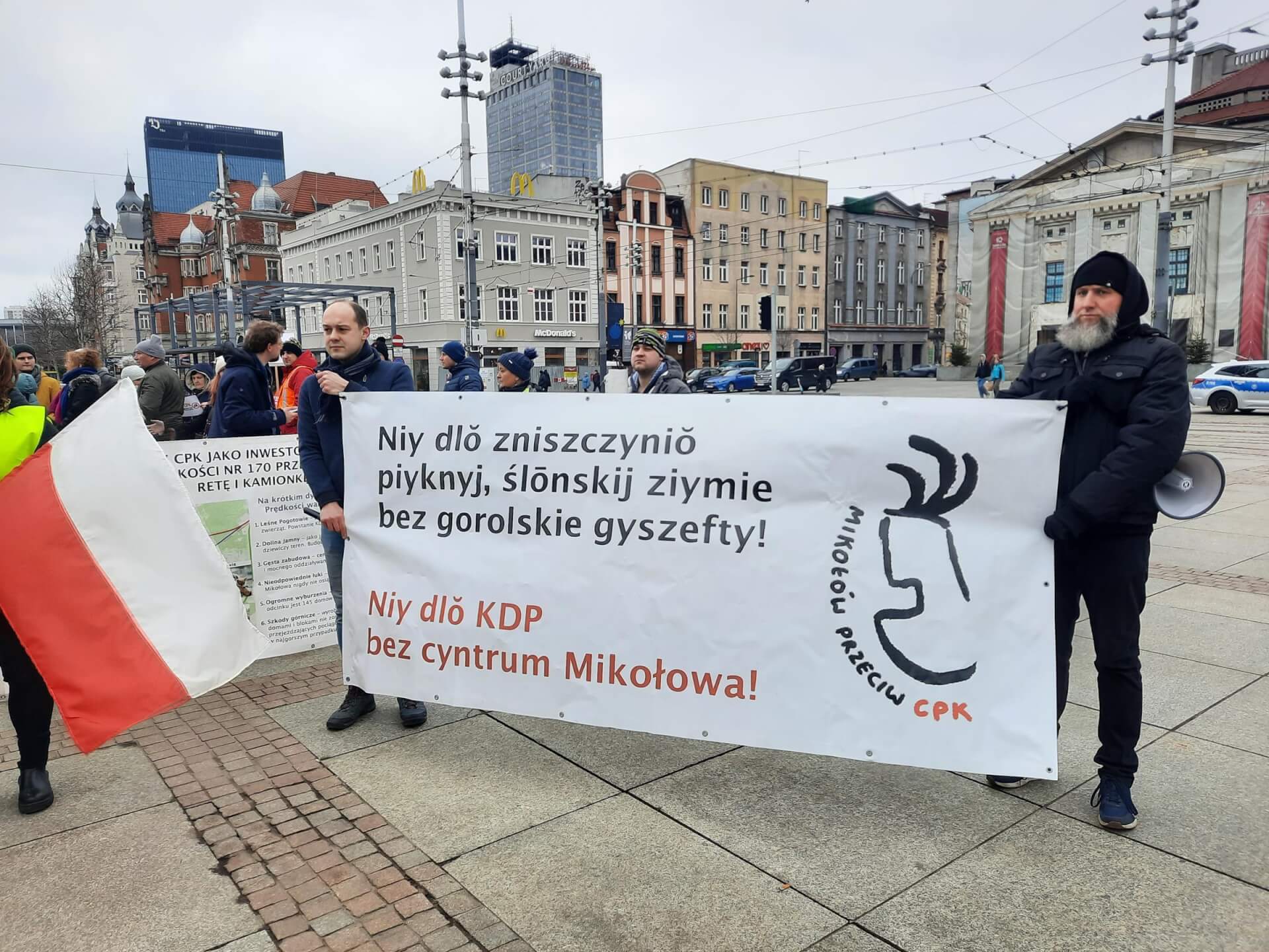 Protest CPK Katowice 2