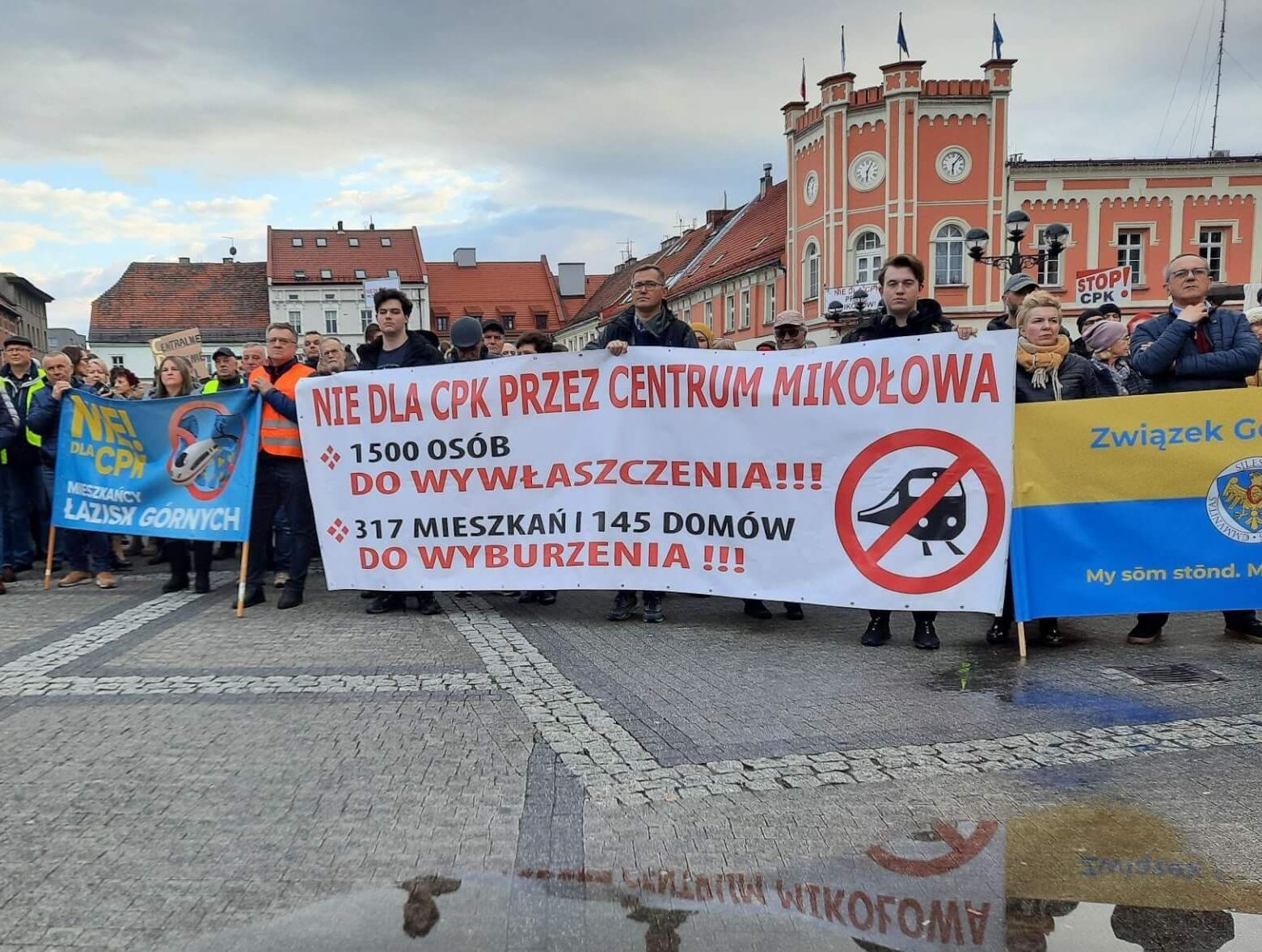 Protest przeciwko CPK Mikołow
