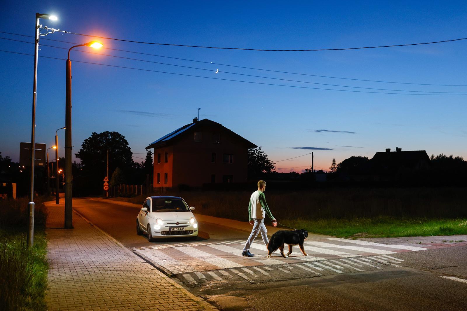 Przejście dla pieszych, ul. Migdałowców, Katowice